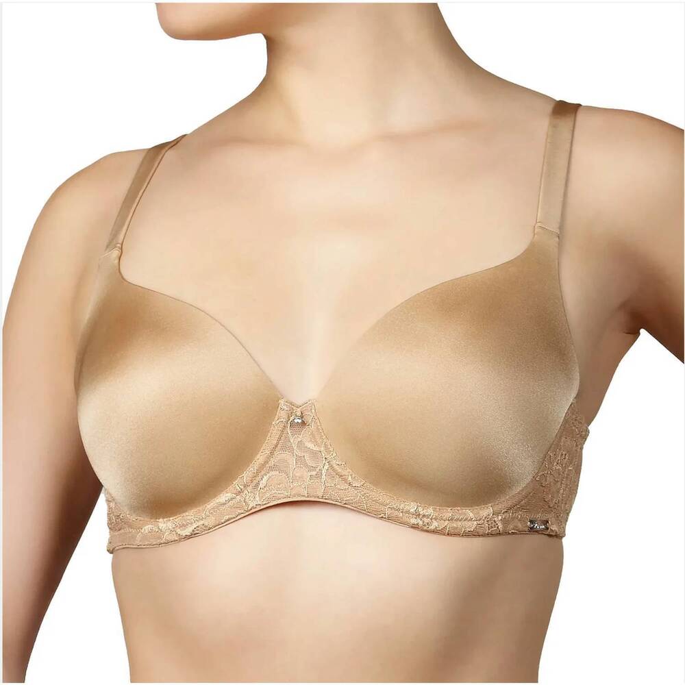 NEW MONTELLE INTIMATES pure full coverage t-shirt bra - plus in nude